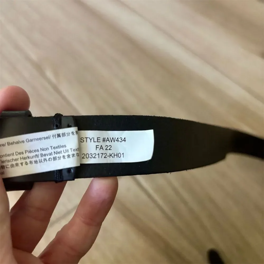 J. Crew Factory Kids Black Leather Belt Size M